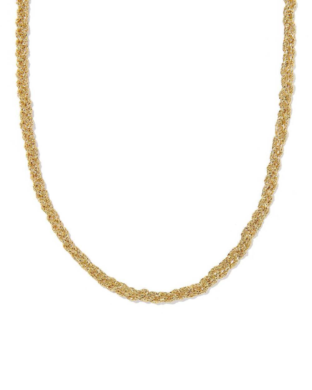 NEW KENDRA SCOTT women's gabriella braided chain necklace in gold